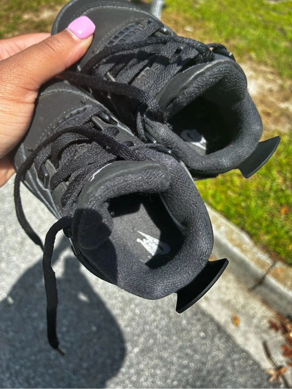 Kids Jordan 4 Black Cat Sneakers